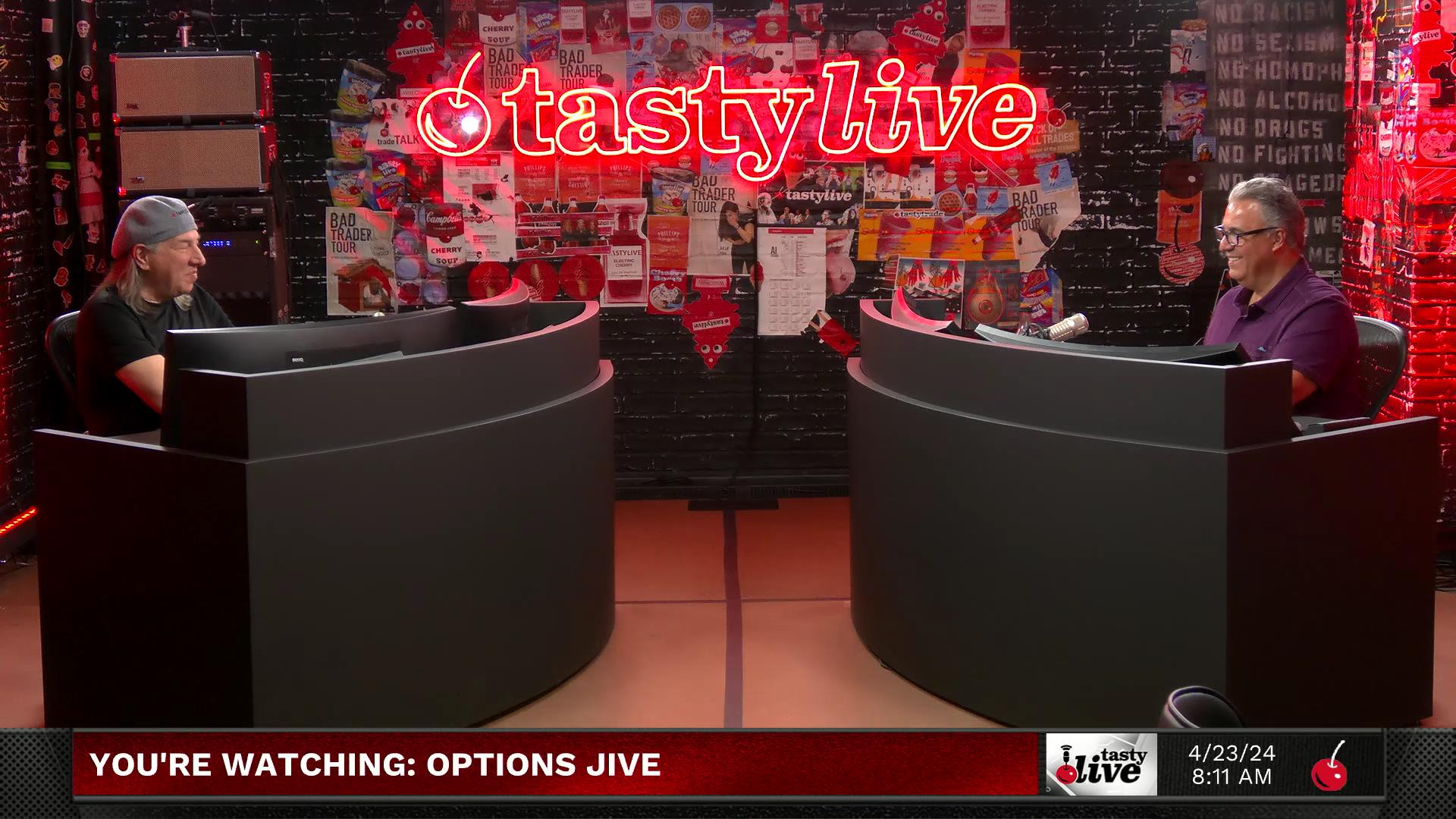 Options Jive - April 23, 2024 - P/L Swings For Strangles and Iron Condors Episode cover