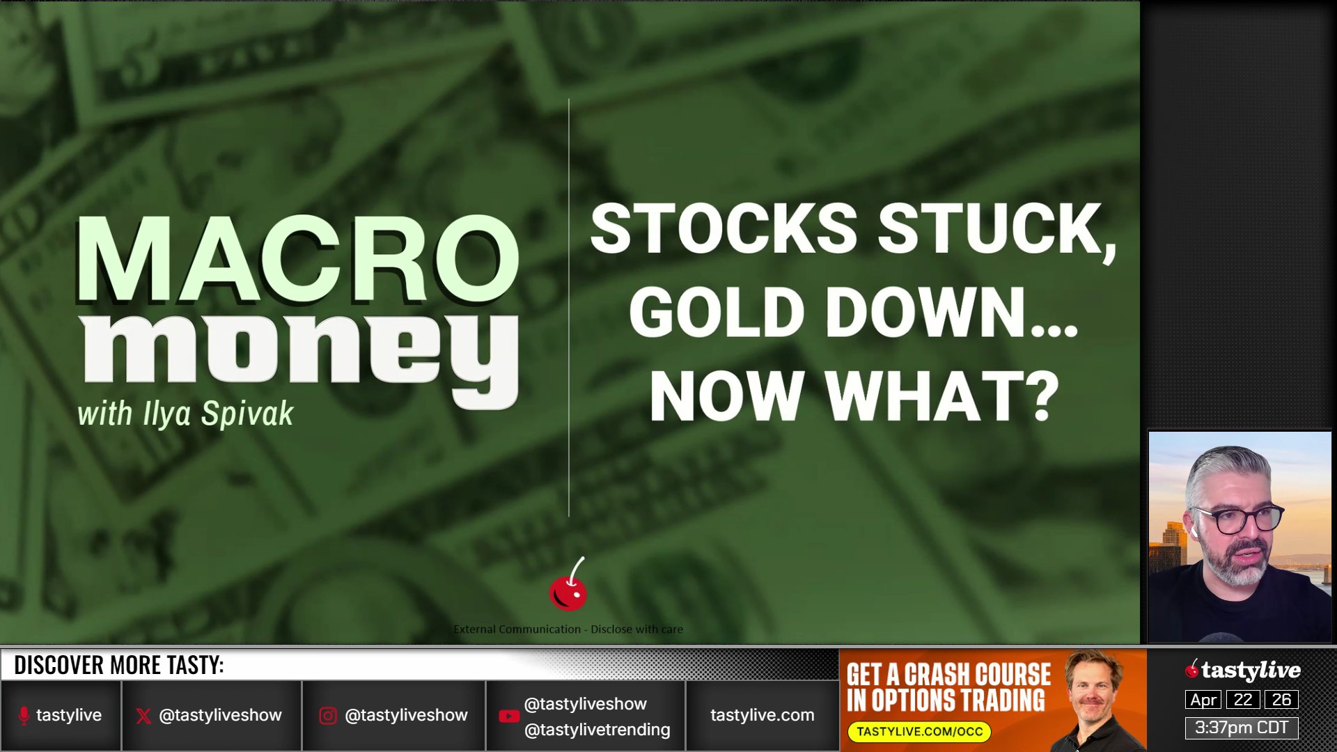 Macro Money - April 22, 2026 - Stocks Stuck, Gold Down... Now What? Episode cover