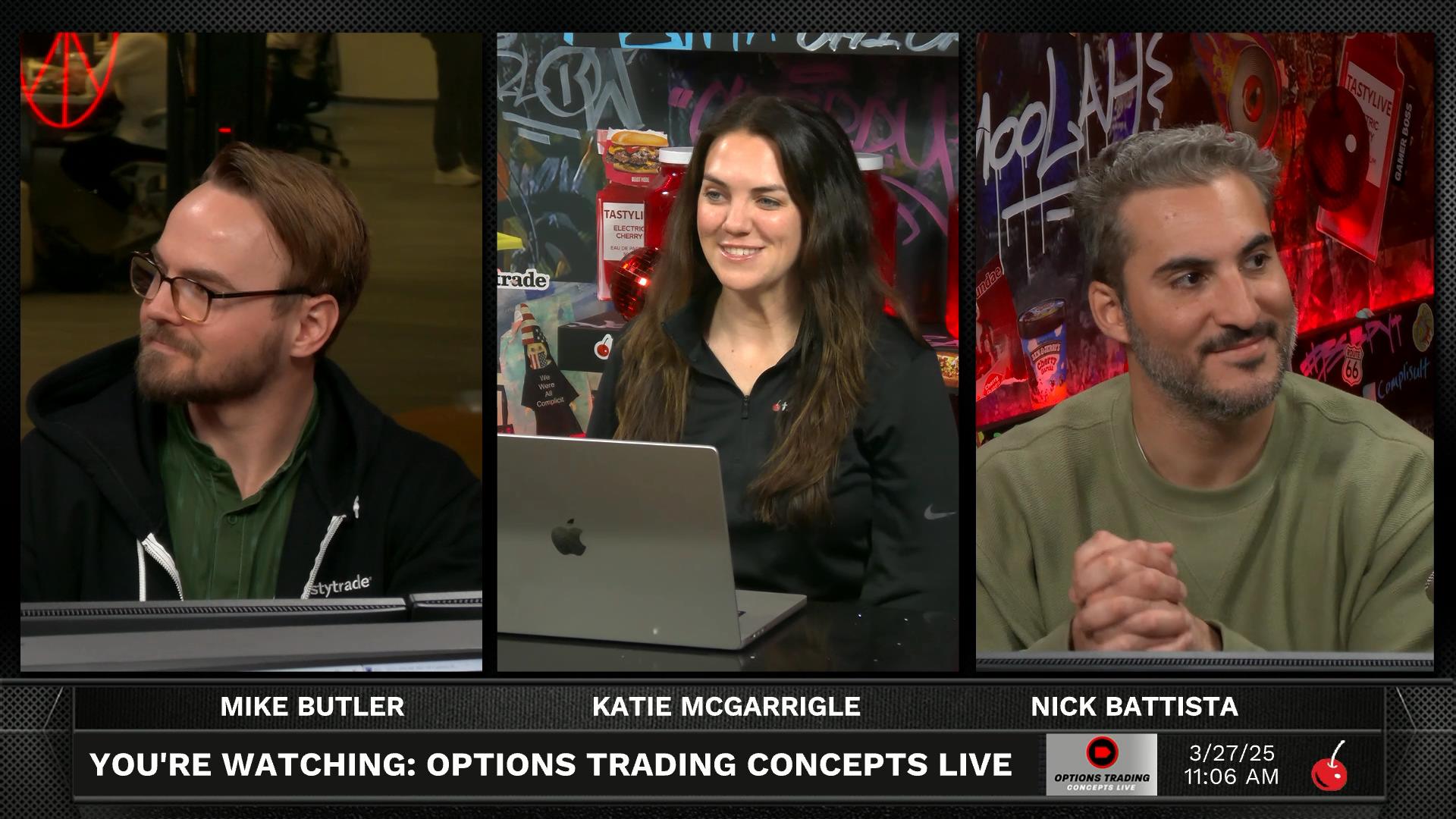 Options Trading Concepts Live - March 27, 2025 - Three Trade ideas March 27th 2025 Episode cover