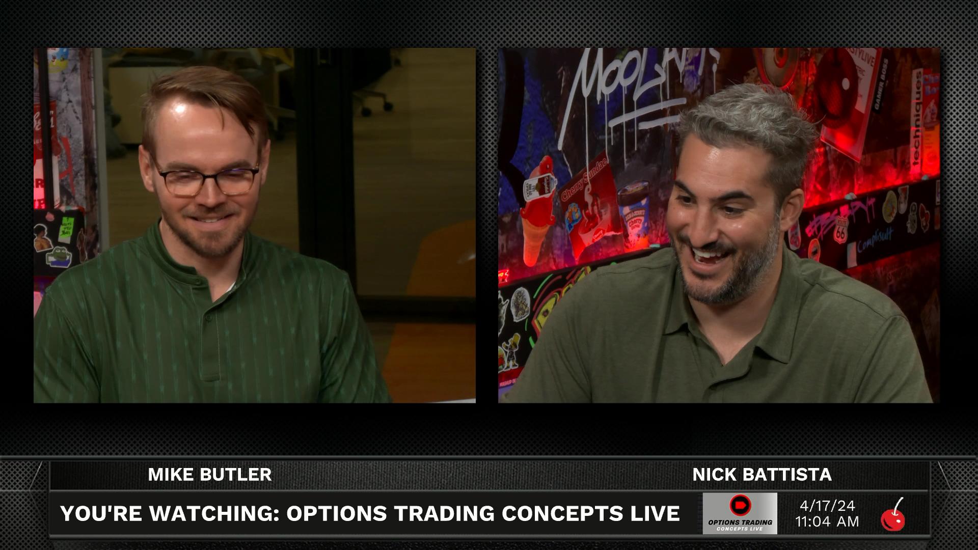 Options Trading Concepts Live - April 17, 2024 - NFLX Earnings Preview Episode cover