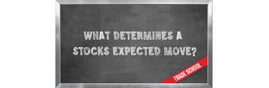 What determines a stock's expected move?