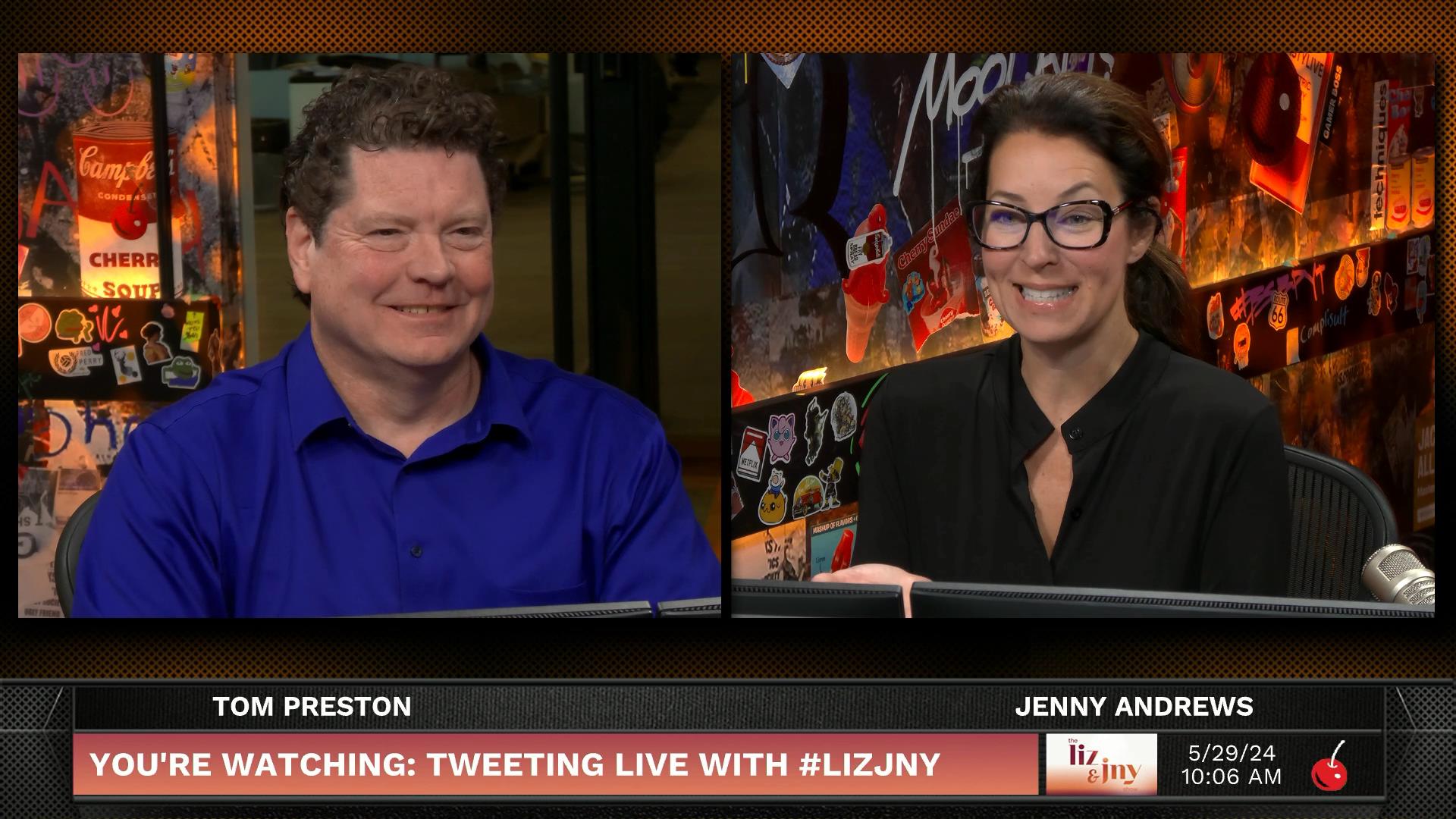 Tweeting Live with LIZ & JNY - May 29, 2024 - Tweeting Live With Liz and Jenny Episode cover