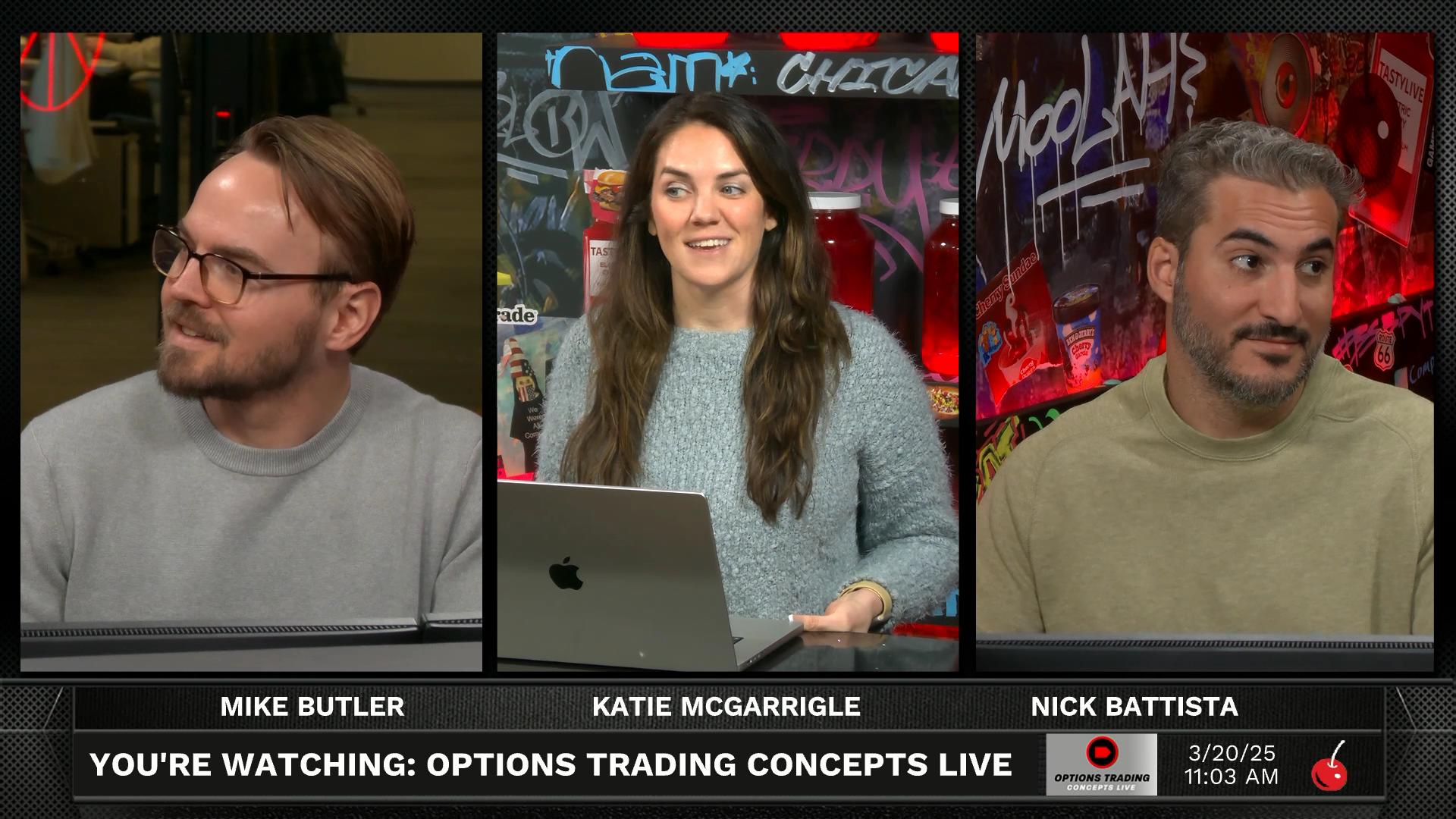 Options Trading Concepts Live - March 20, 2025 - Three Trade Ideas March 20th 2025 Episode cover