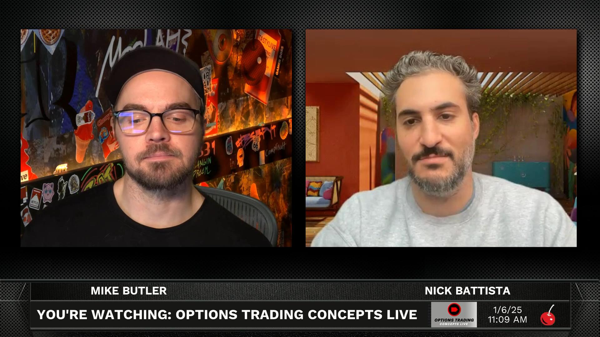 Options Trading Concepts Live - January 6, 2025 - Crypto Market Update - SOFI Year-Long Trade Episode cover