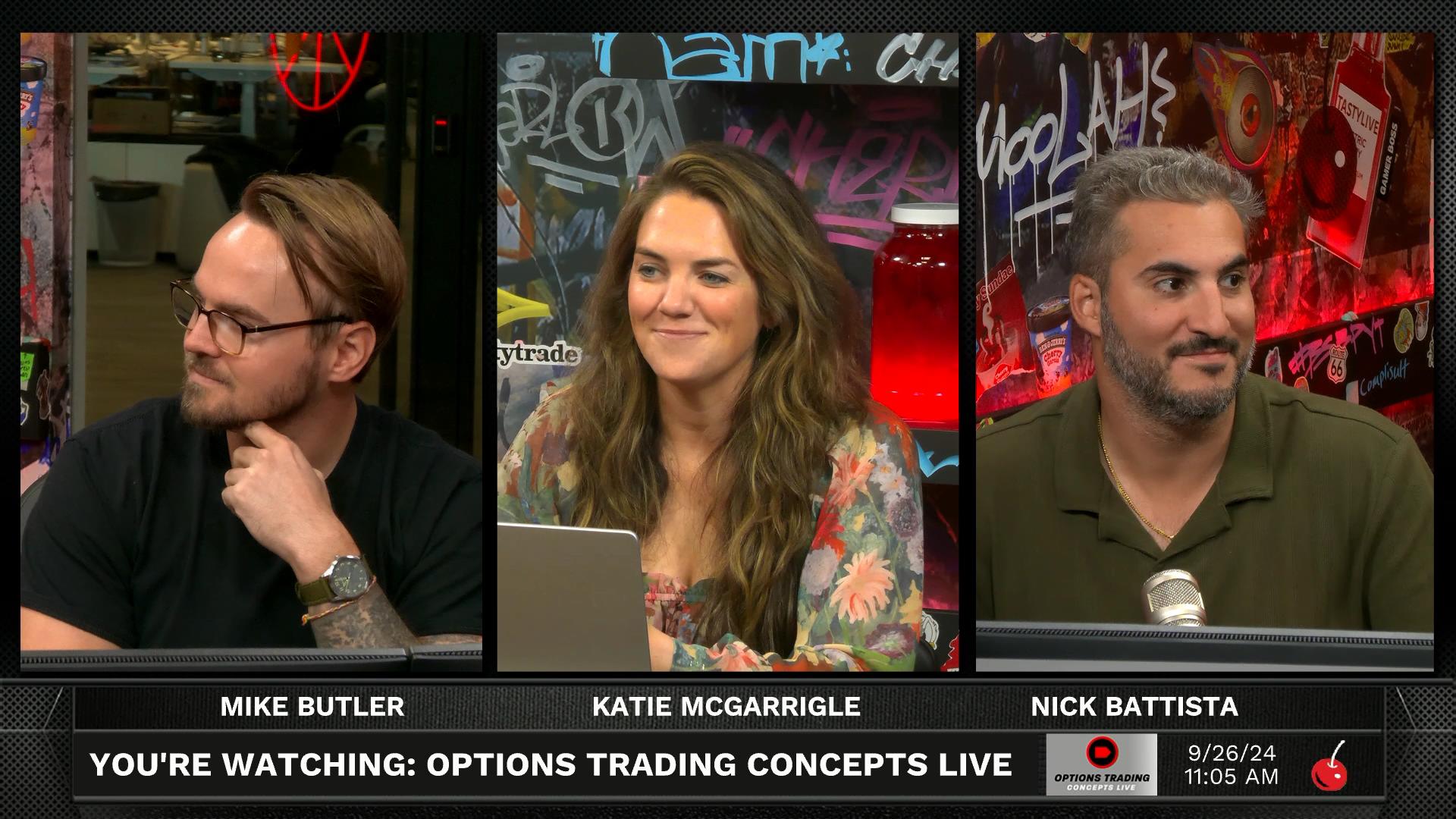 Options Trading Concepts Live - September 26, 2024 - Three Trade Ideas September 26th 2024 Episode cover
