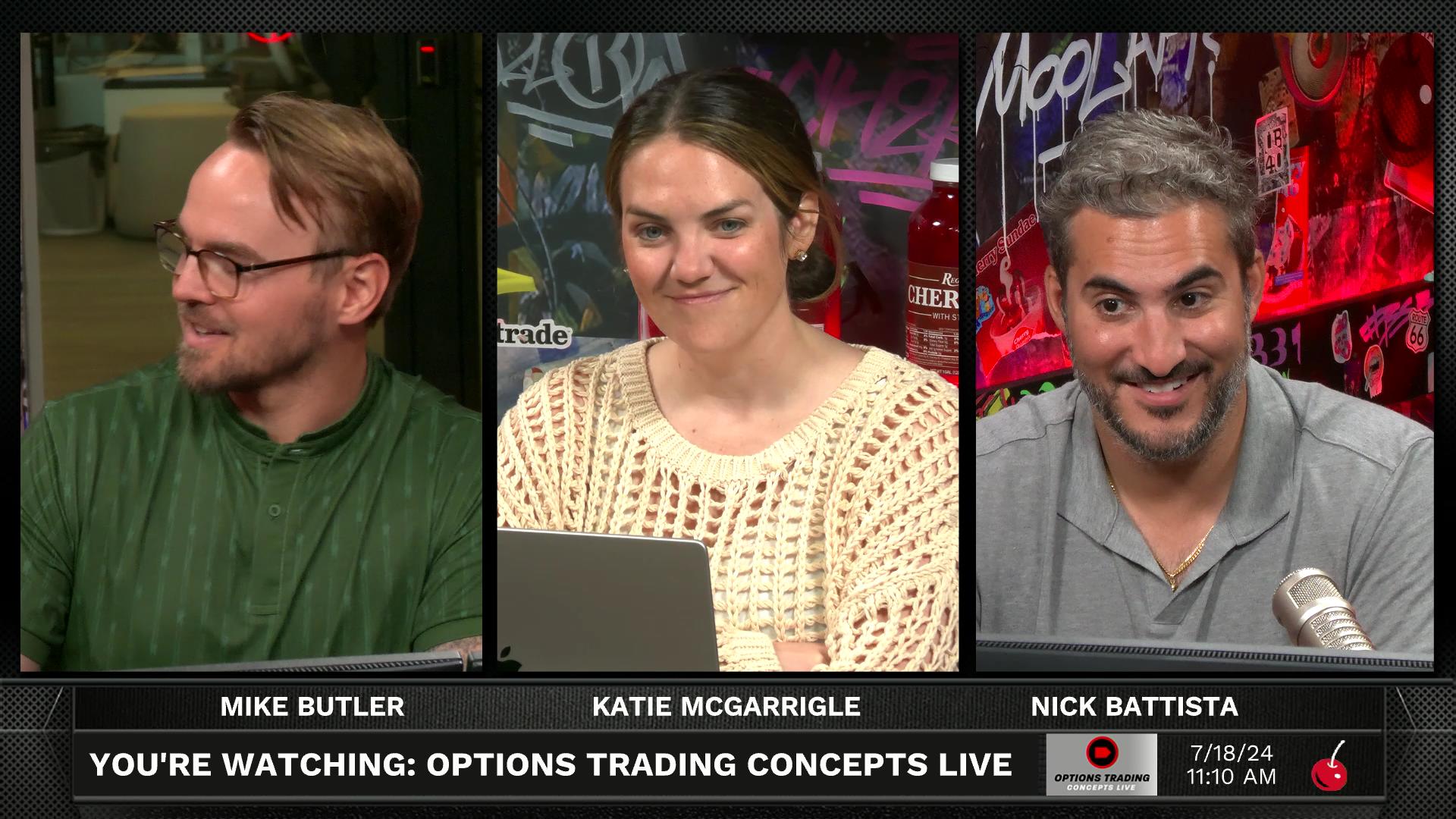 Options Trading Concepts Live - July 18, 2024 - Tackling High-Volatility Sectors Together Episode cover