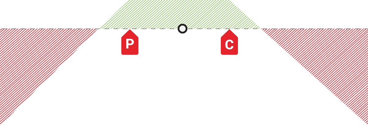 Short Strangle Profit/Loss Chart