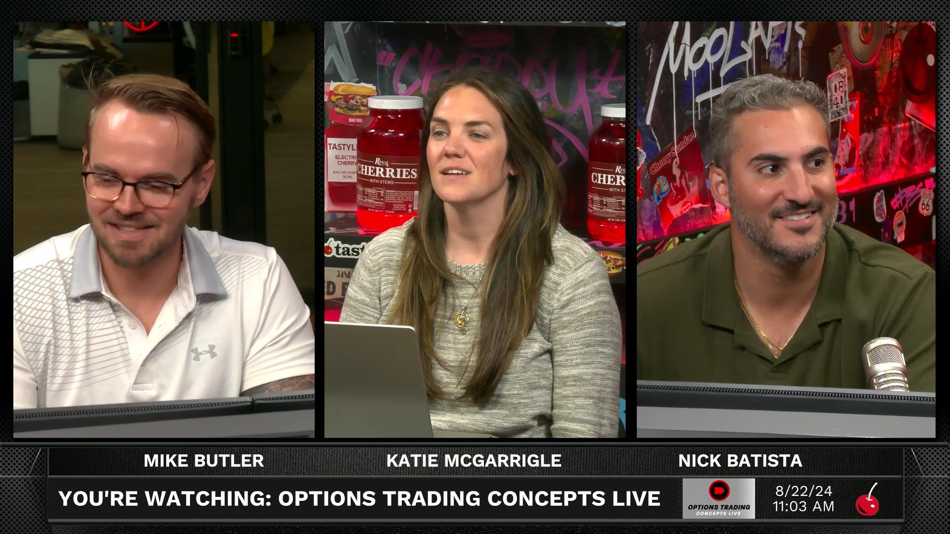 Options Trading Concepts Live - August 22, 2024 - Three Trade Ideas August 22nd 2024 Episode cover