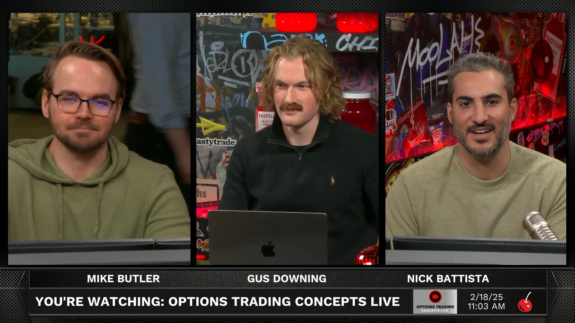Options Trading Concepts Live - February 18, 2025 - Earnings Trades in BABA Episode cover