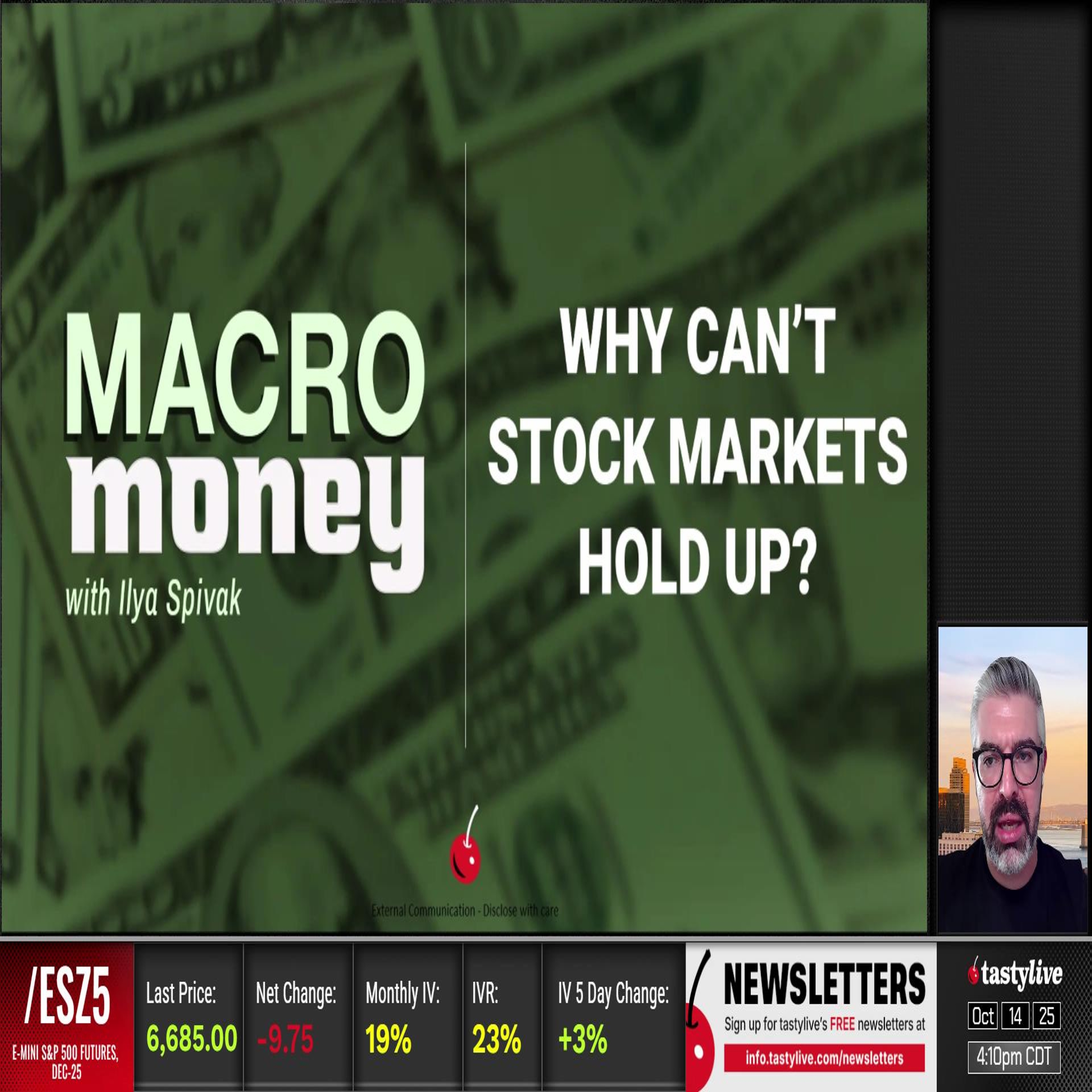 Macro Money - October 14, 2025 - Why Cant Stock Markets Hold Up?