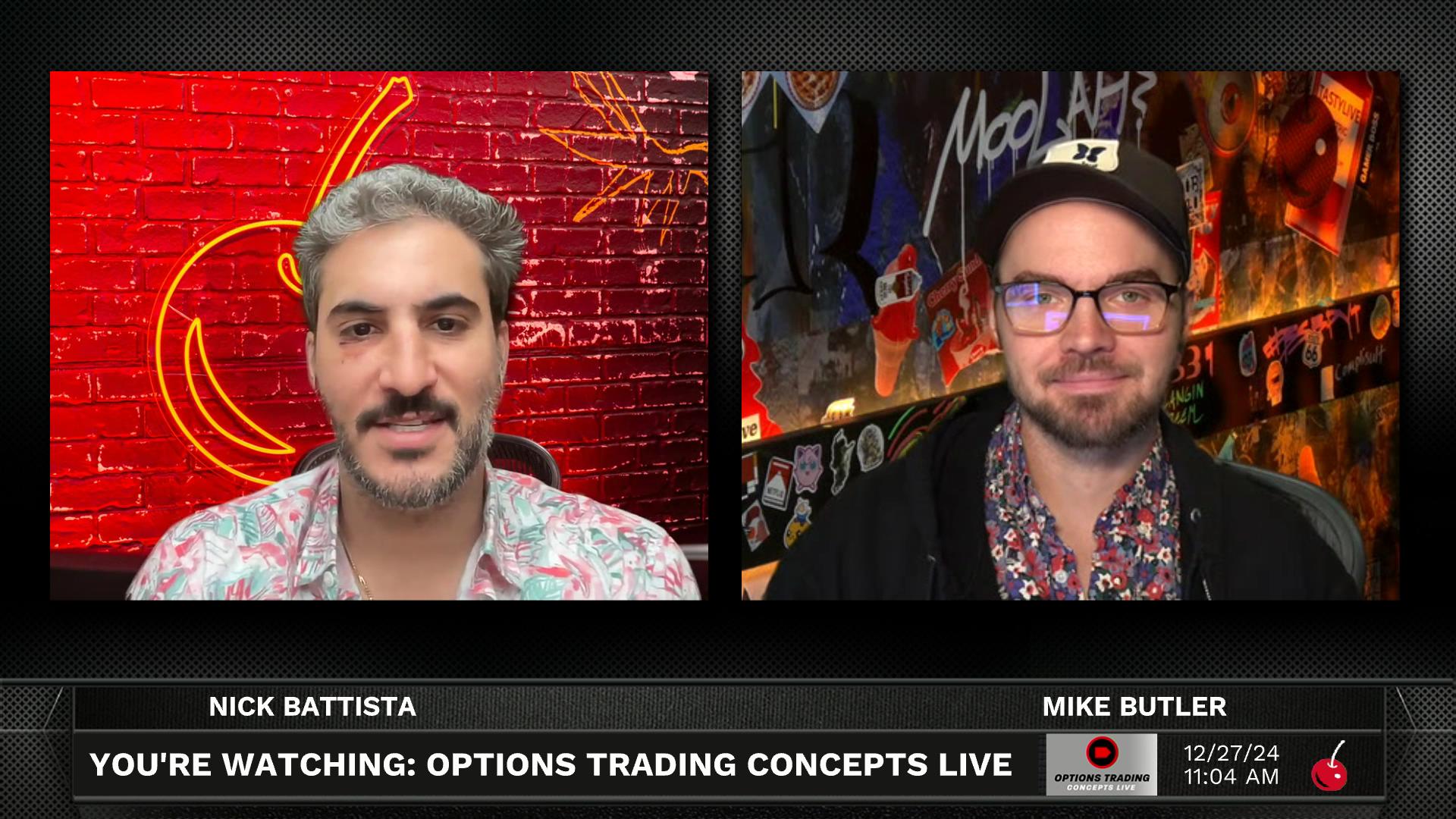 Options Trading Concepts Live - December 27, 2024 - Portfolio Review Episode cover