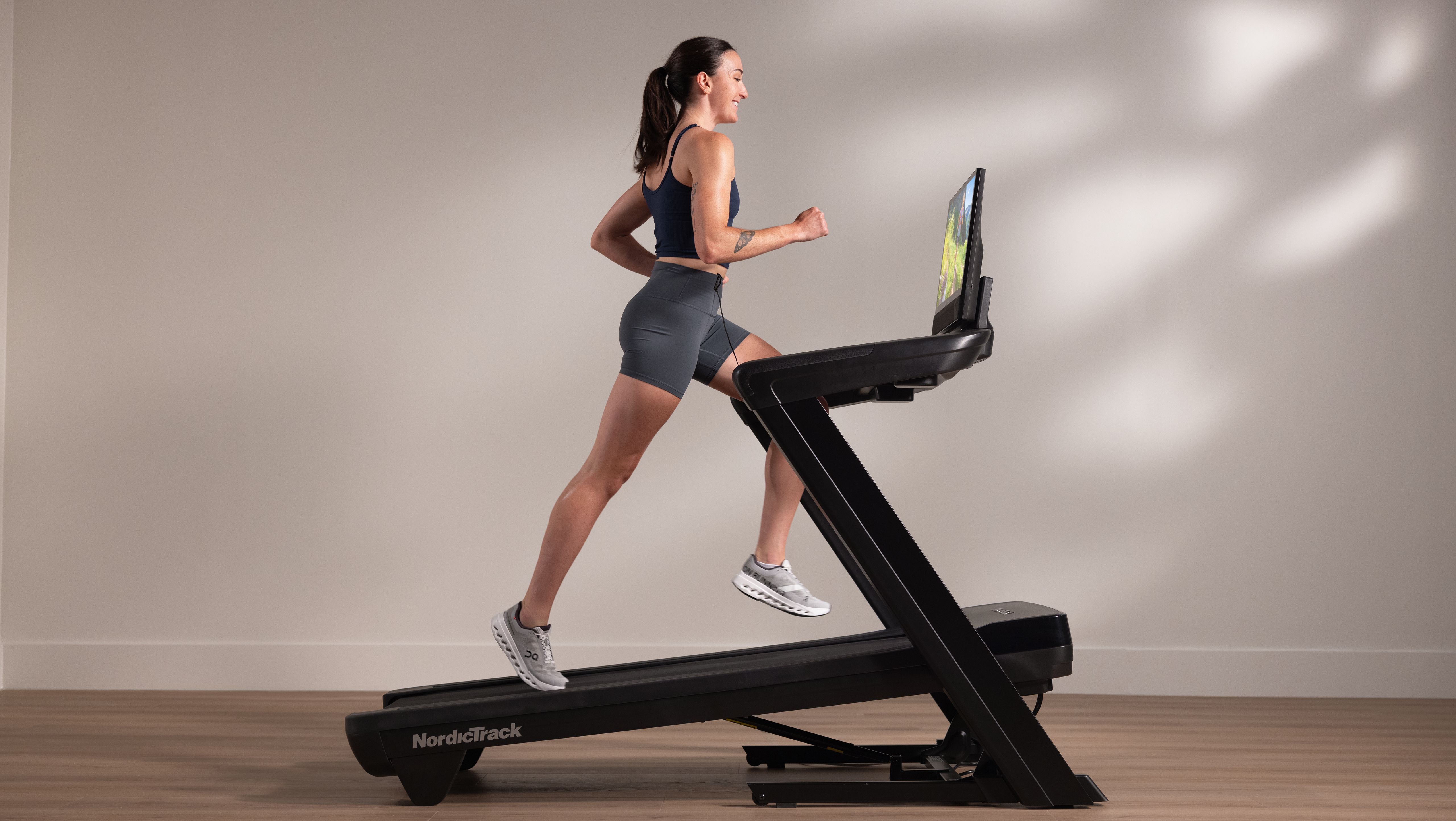 Crush your next 5K training with a NordicTrack Commercial 2450 treadmill.