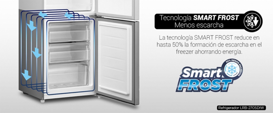 Refrigerador inox 262 litros LRB-270SDIW