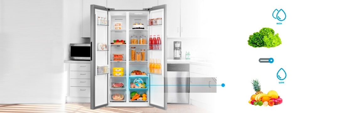 Refrigerador Side by Side Inox 432 litros MDRS-619FGE46