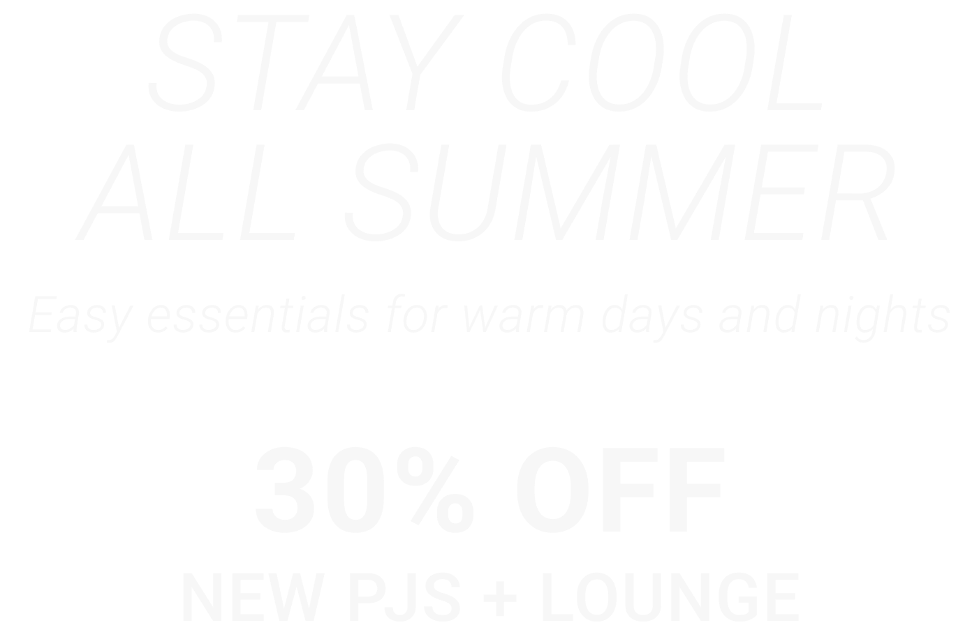 Updated 30% Off PJS and Lounge headline