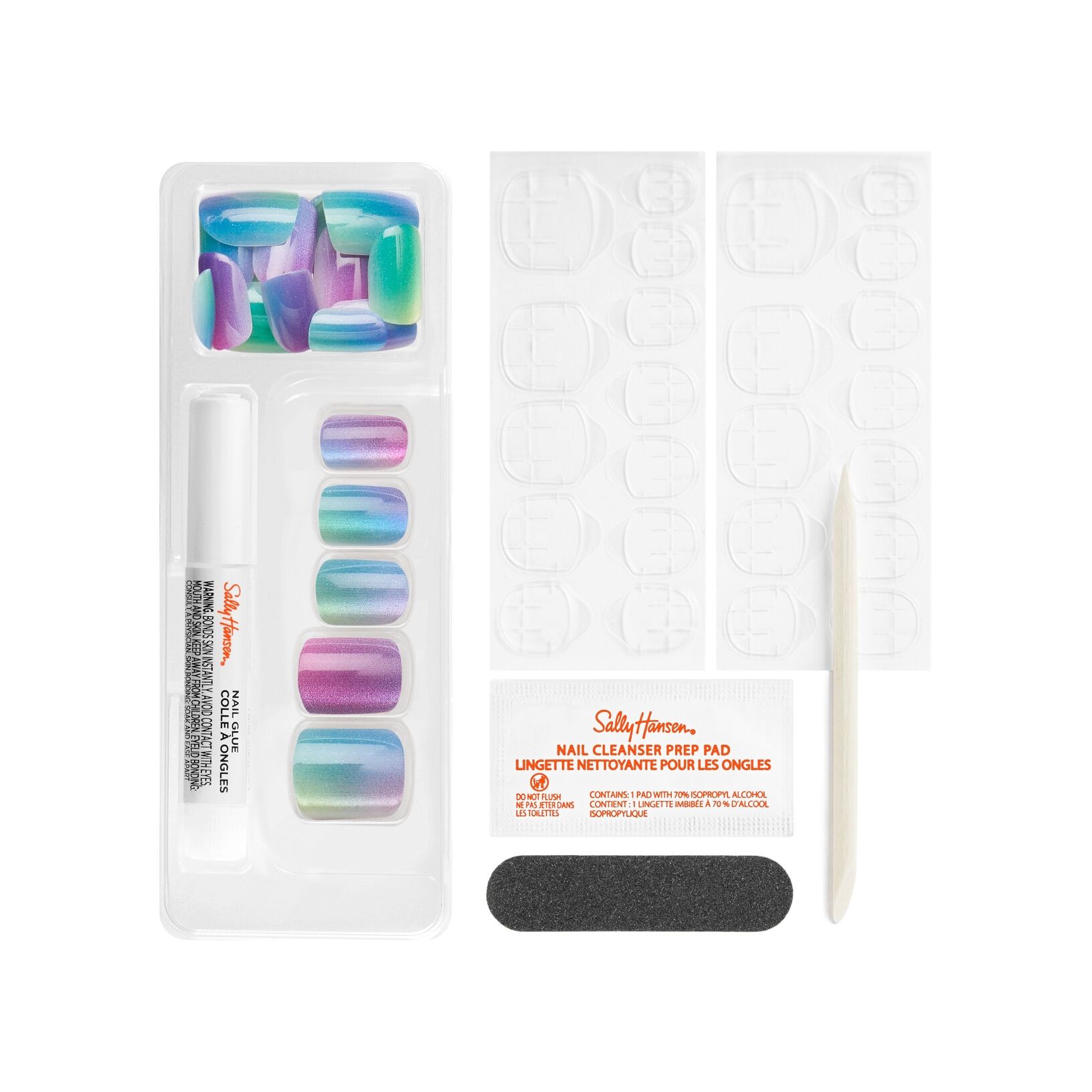 Sally Hansen Salon Effects Perfect Press-On Nails - HUES & CLUES - 3616306824058 - 2 - Image 2 of 10