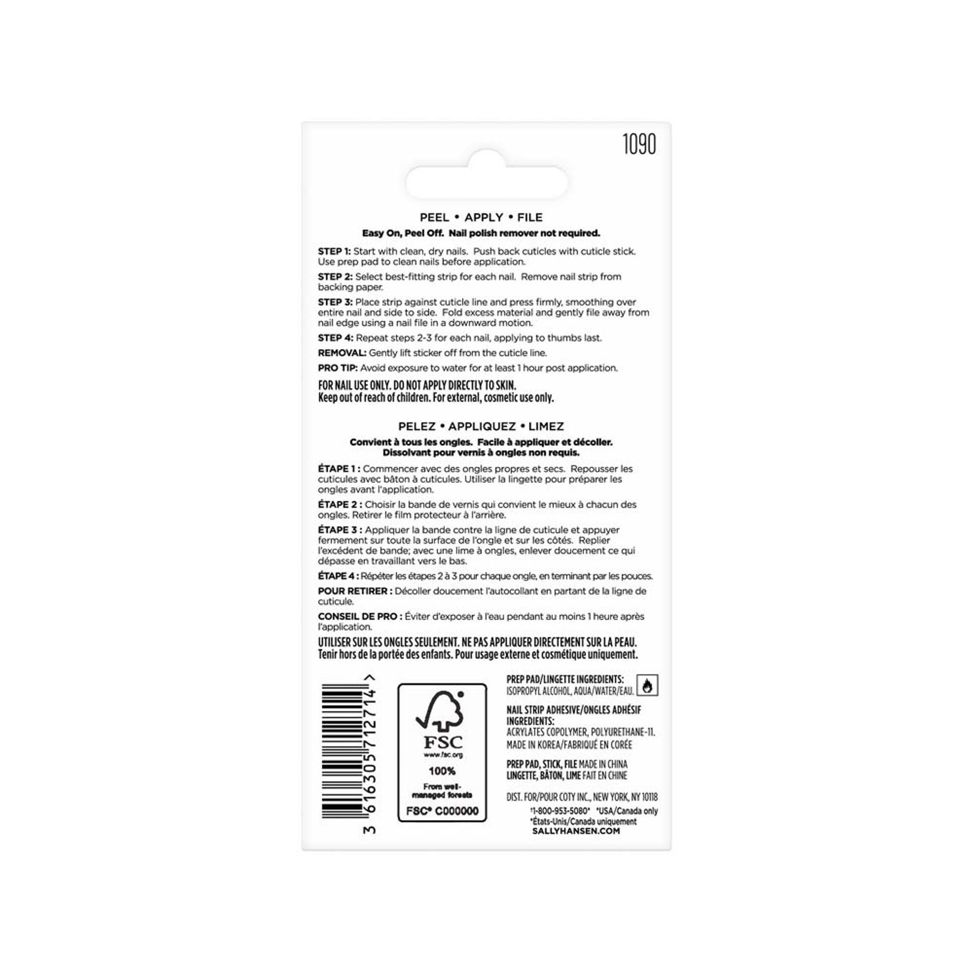 Salon Effects Nail Strips - Midnight Marine - 3616305712714 - Image 2 of 6