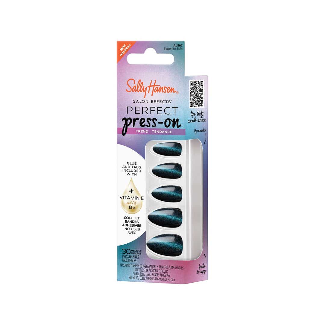 Sally Hansen Salon Effects Perfect Press-On Nails - SAPPHIRE SPIN - 3616306824089 - 1 - Image 1 of 9
