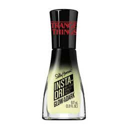 Sally Hansen Insta-Dri nail polish bottle in a vibrant color, showcasing its quick-dry formula and sleek design.