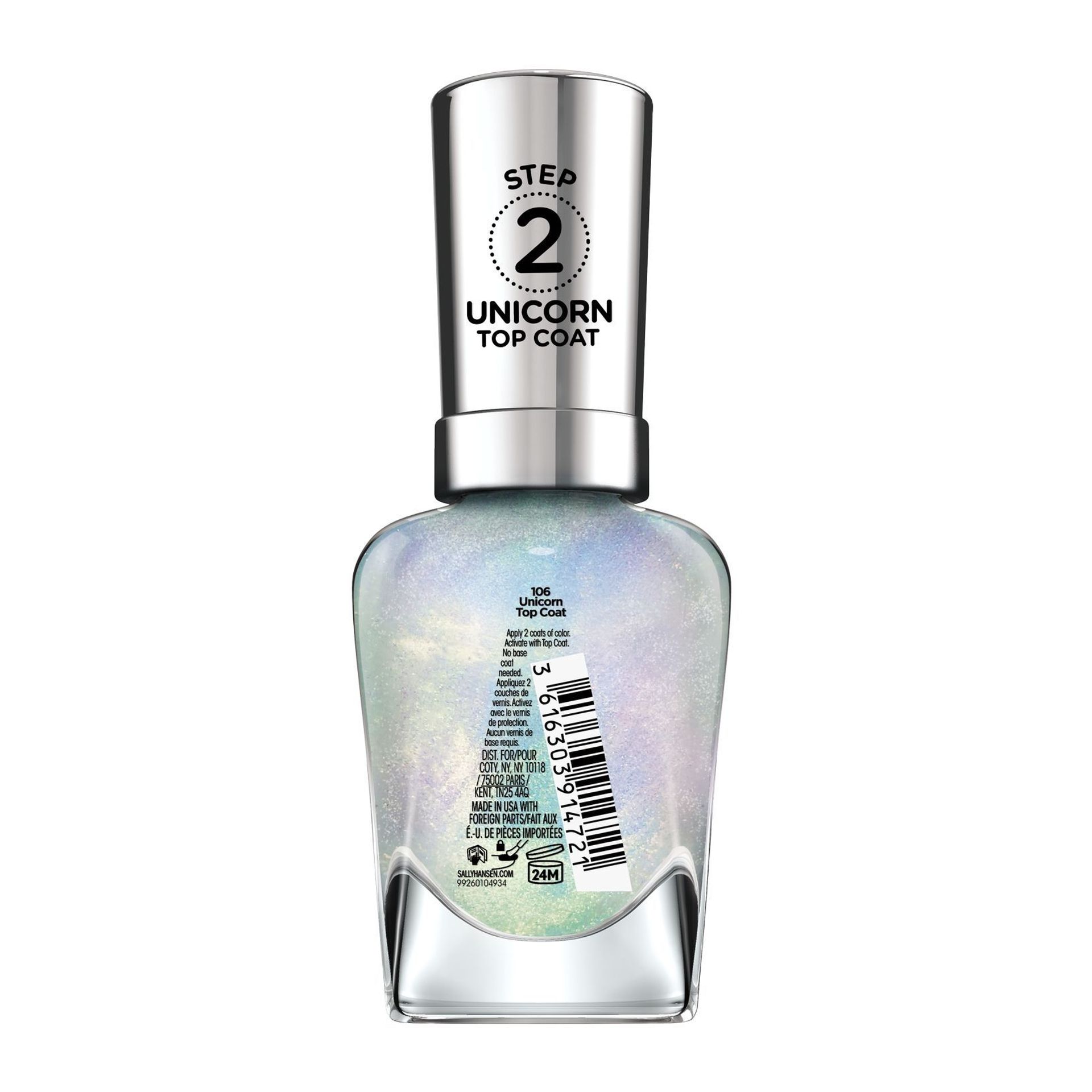 Miracle Gel™ Topcoats - Unicorn Top Coat Transparent - 3616303914721 - 2 - Image 2 of 9