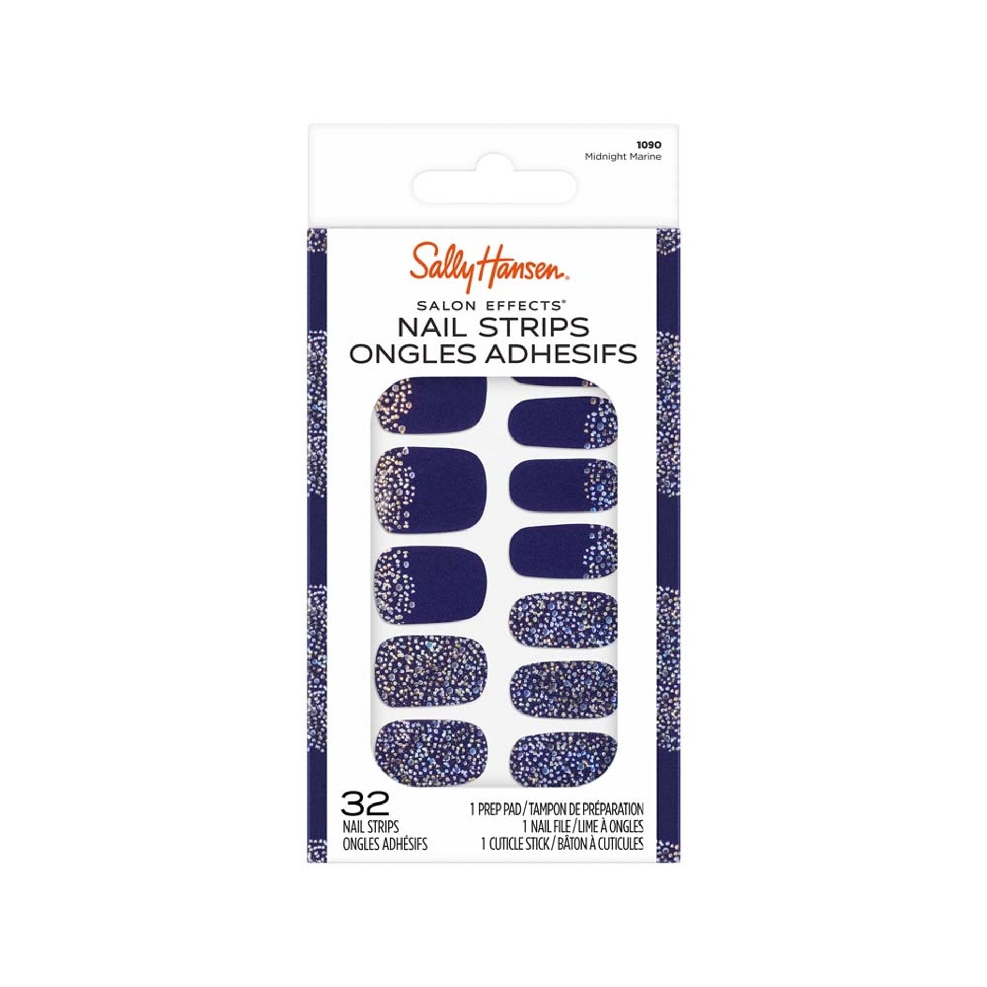 Salon Effects Nail Strips - Midnight Marine - 3616305712714 - Image 1 of 6