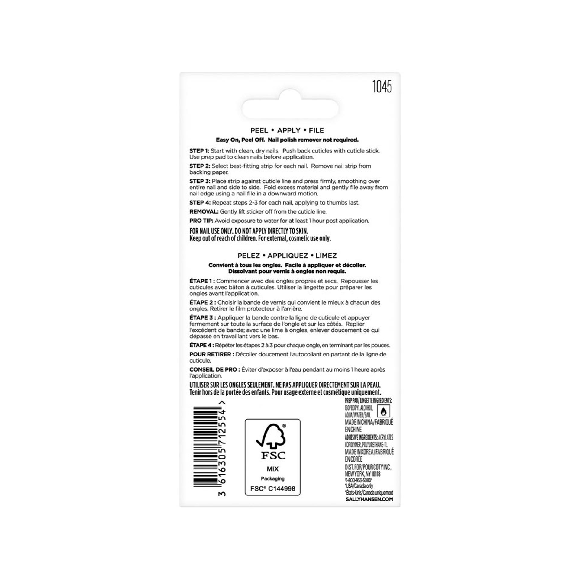 Salon Effects Nail Strips - Pink Blossom - 3616305712554 - Image 2 of 5