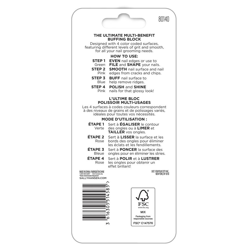 Salon Effects Pro Tools Pro Nail Buffer​ - Pro Nail Buffer​ - 3616305514585​ - 2 - Image 2 of 4