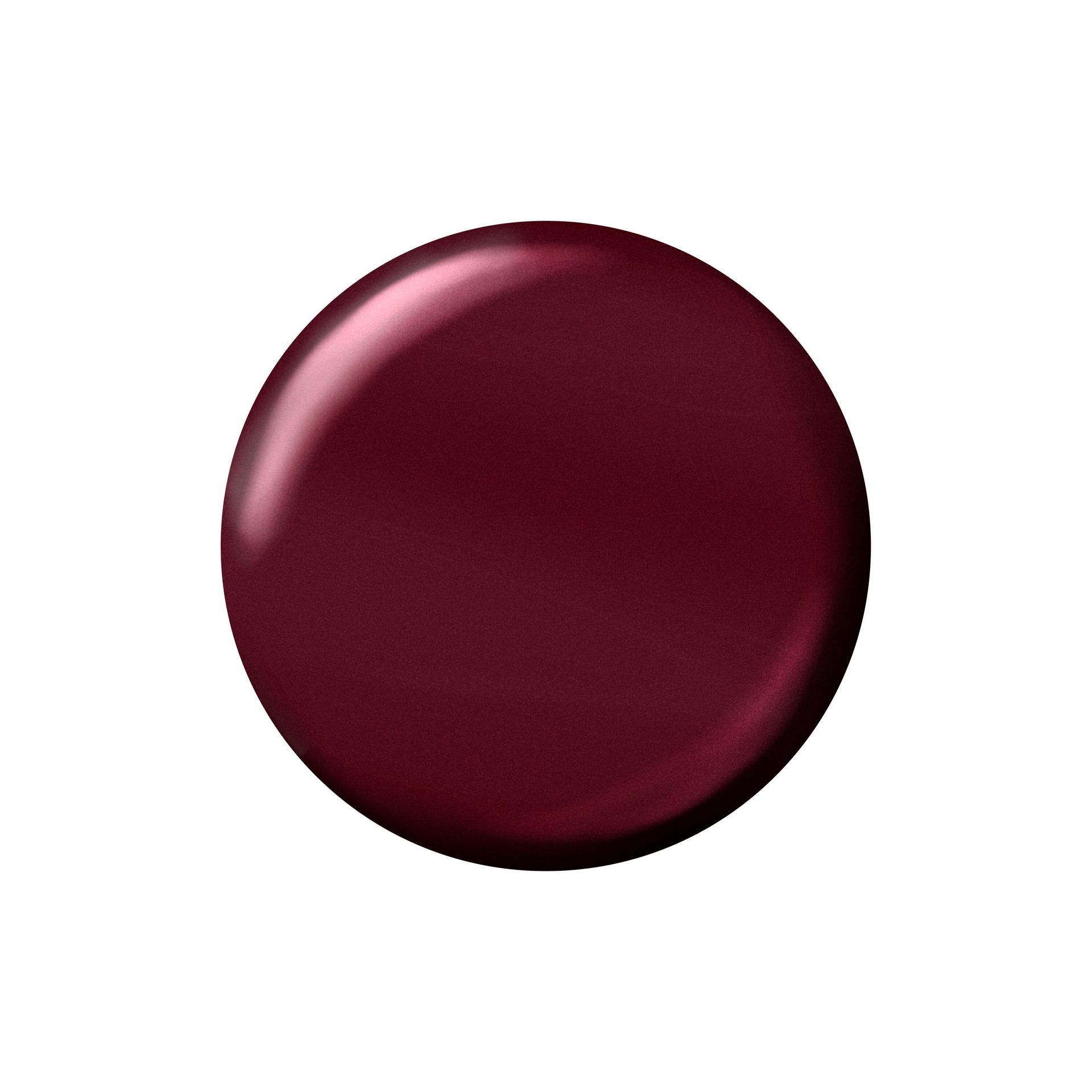 Sally Hansen Miracle Gel Supercharged Bold Glam nail polish bottle in Downtown Rush 490, a deep wine creme shade