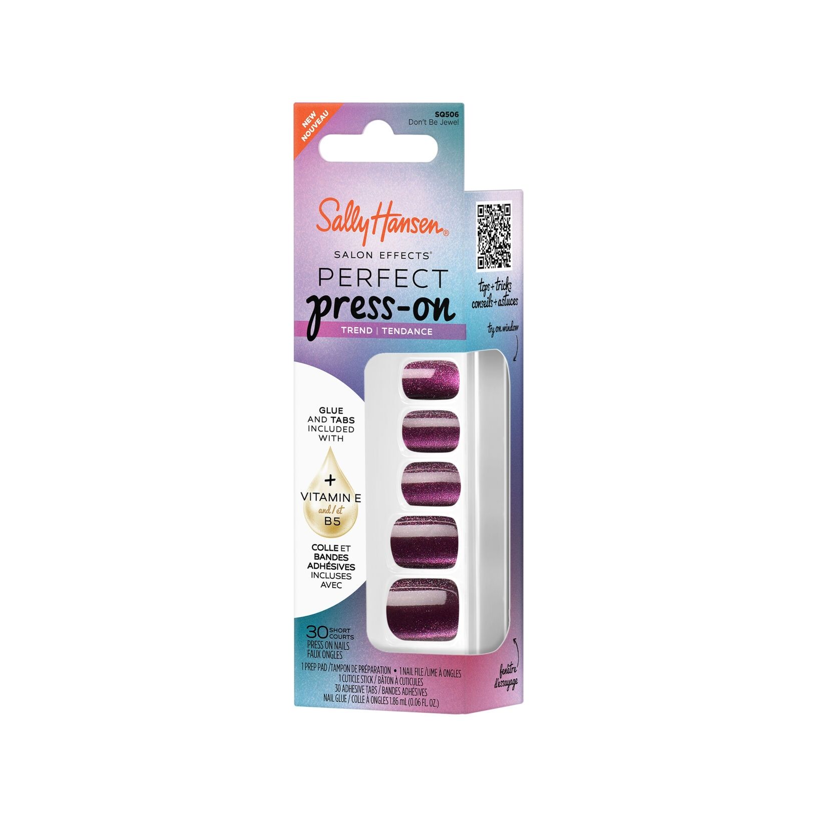 Sally Hansen Salon Effects Perfect Press-On Nails - DON'T BE JEWEL - 3616306824065 - 1 - Image 1 of 10