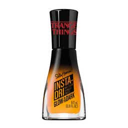 Sally Hansen Insta-Dri nail polish bottle in a vibrant color, showcasing its quick-dry formula and sleek design.