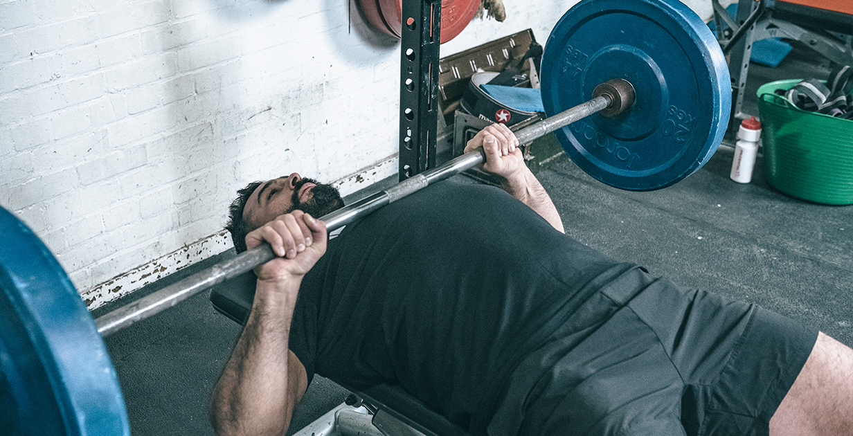Bench press header update