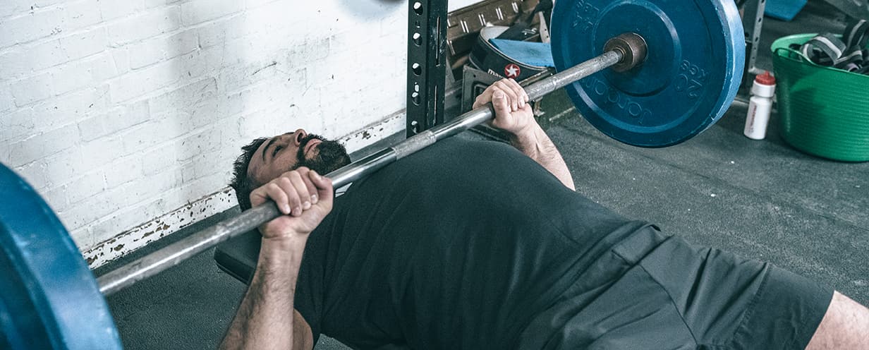 Bench press header update