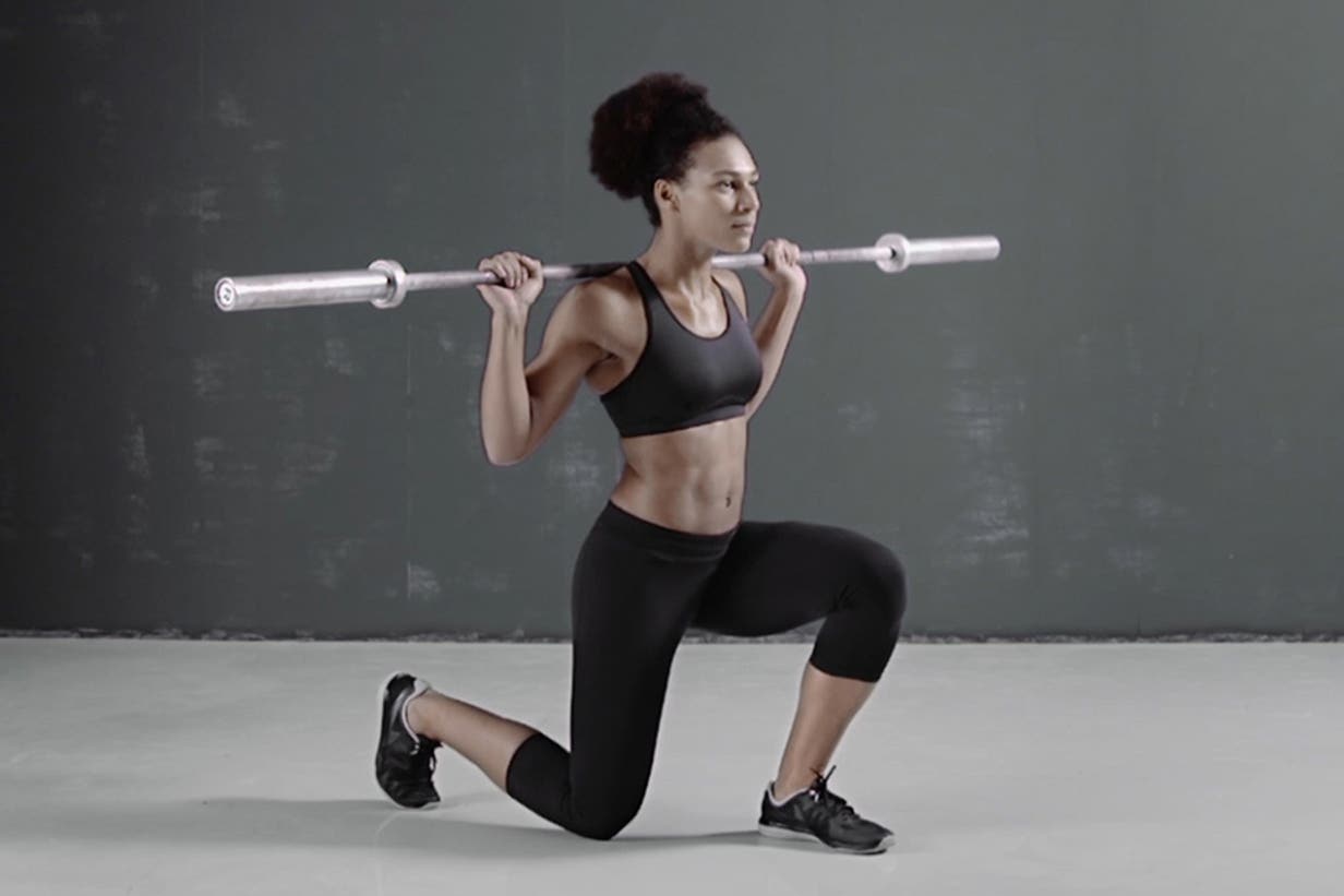 Weighted lunges exercises