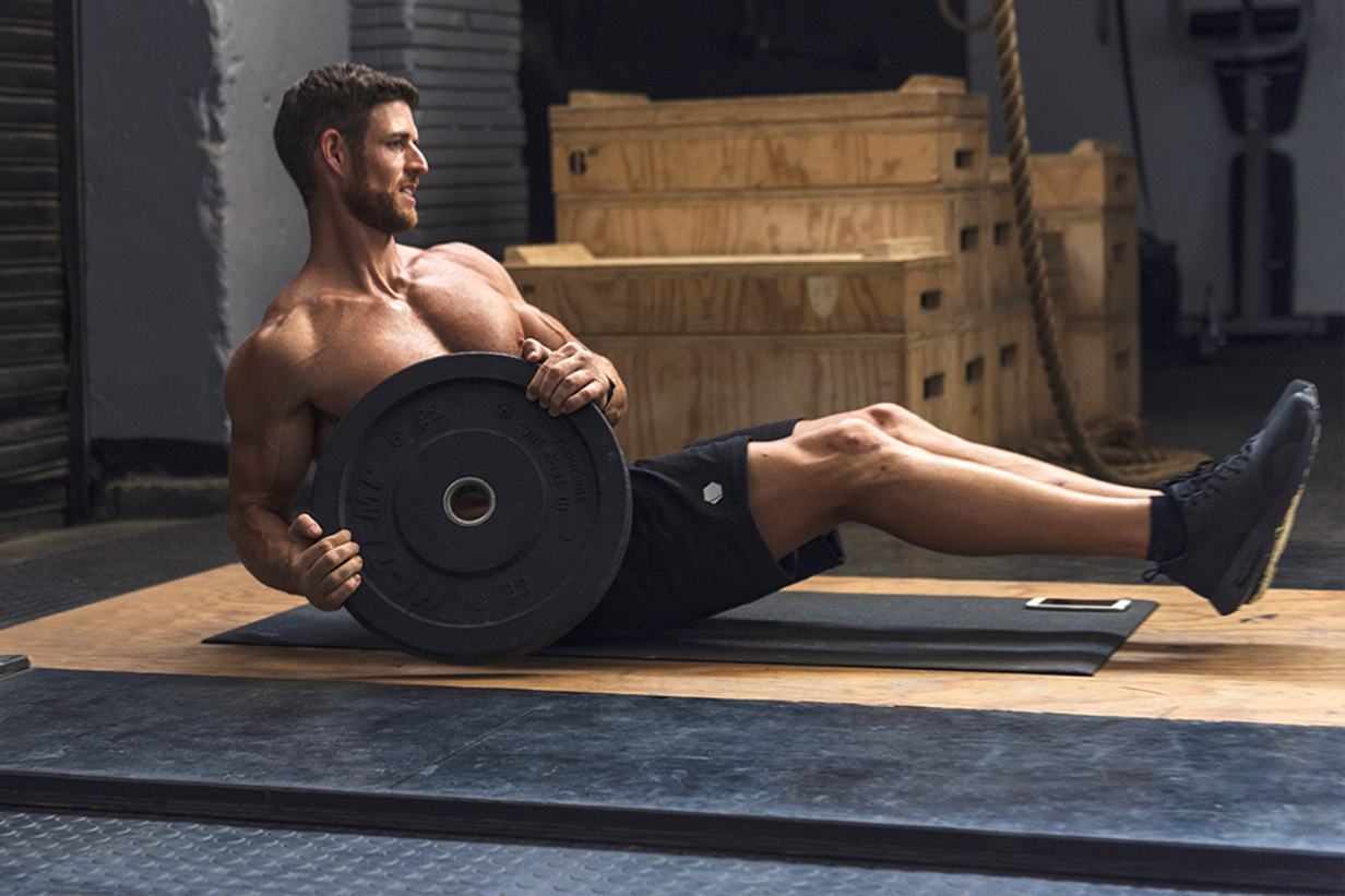 high intensity workout with weights