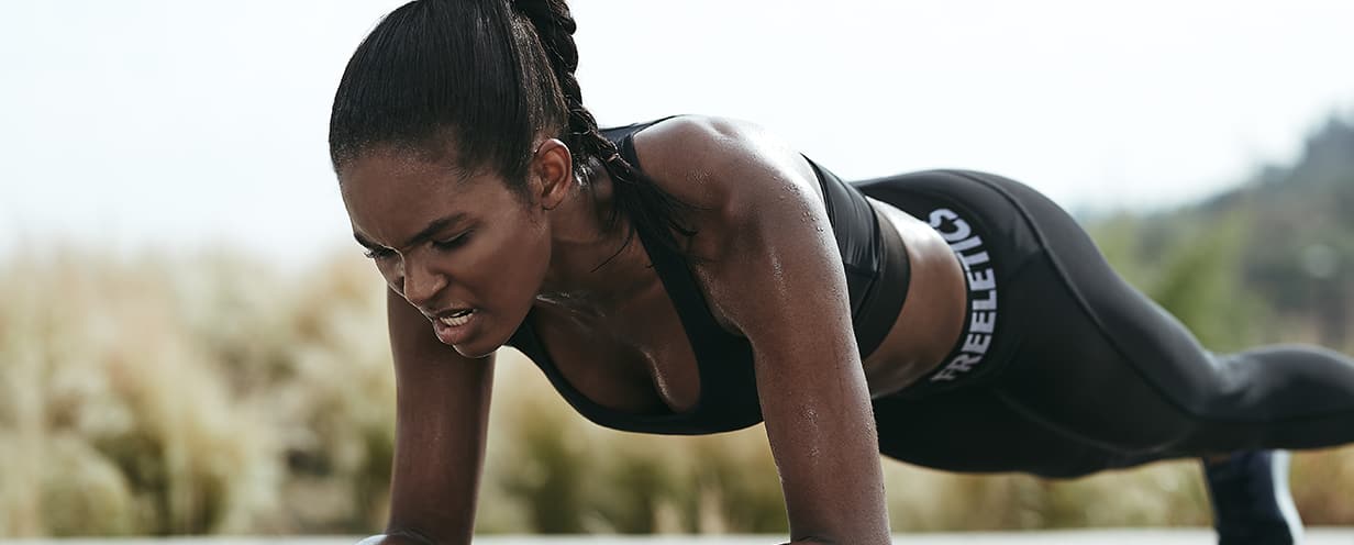Schweiß ein Zeichen von Anstrengung