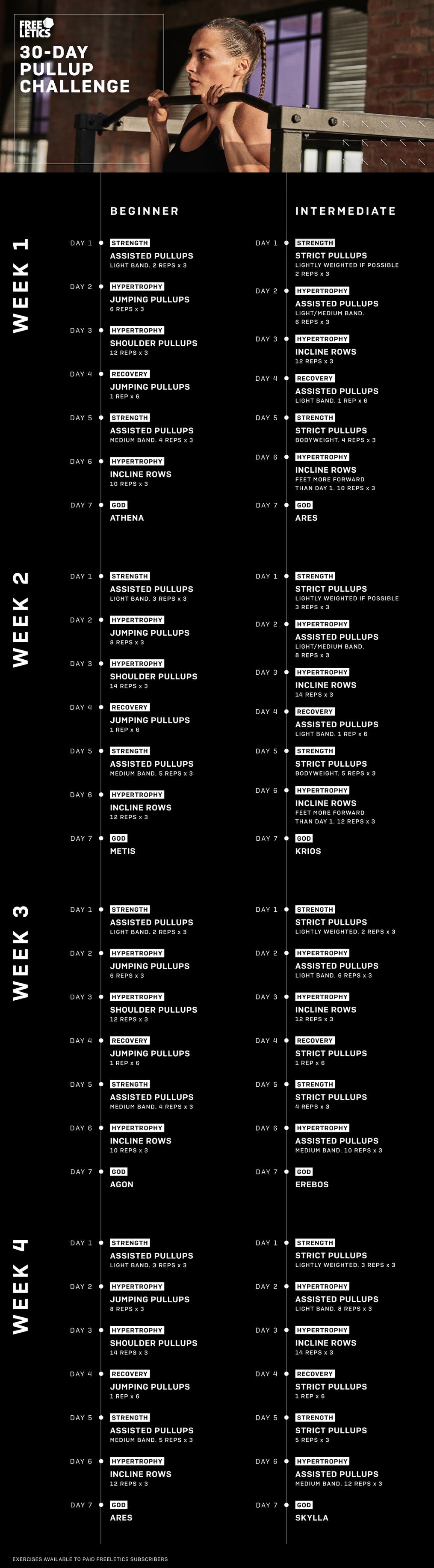 Pullups infographic