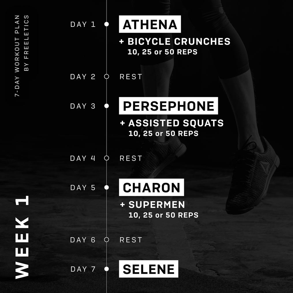 7-Day Workout plan - Week 1