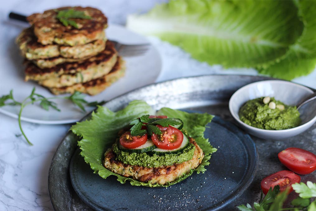 Zucchini burger recipe