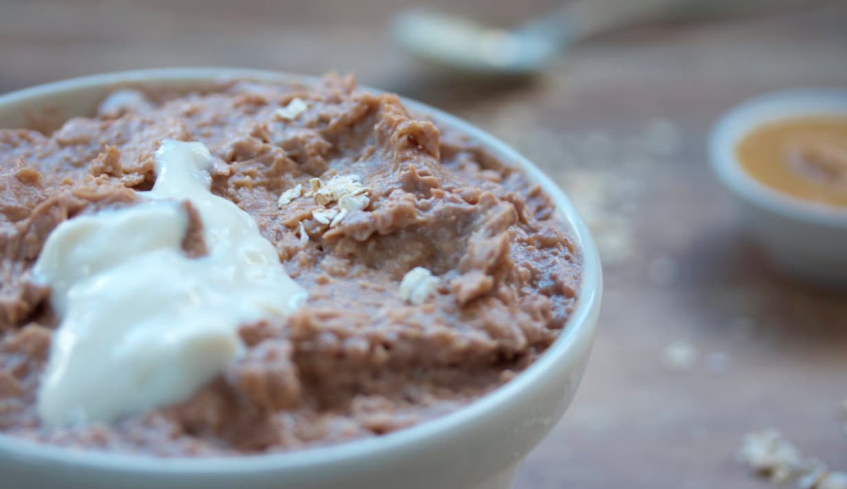 Snickers-Porridge-Rezept