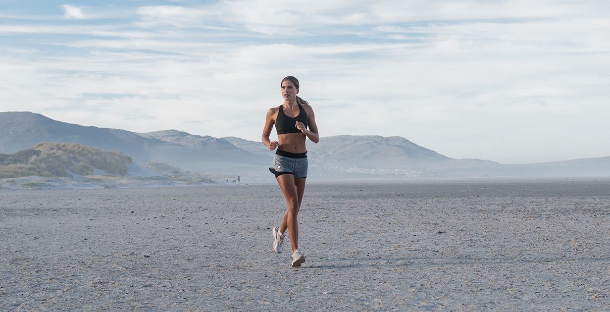 Correr en la playa