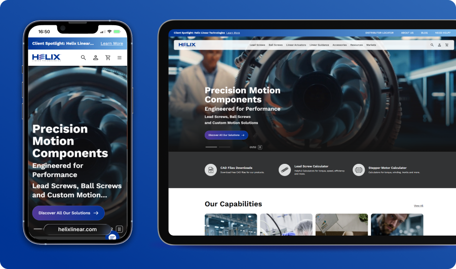 Helix_linear_Technology_Homepage_design.webp
