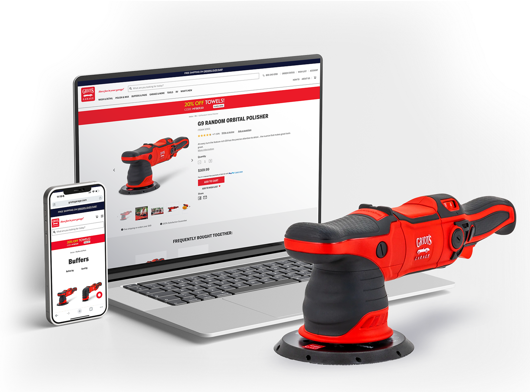 Griots Garage website