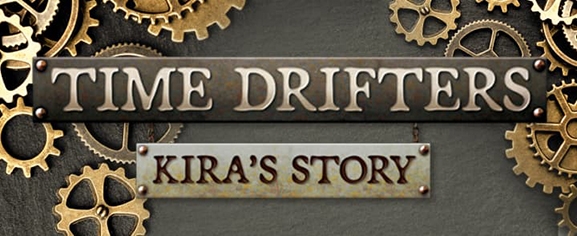 game title graphic – TIME DRIFTERS: KIRA'S STORY 