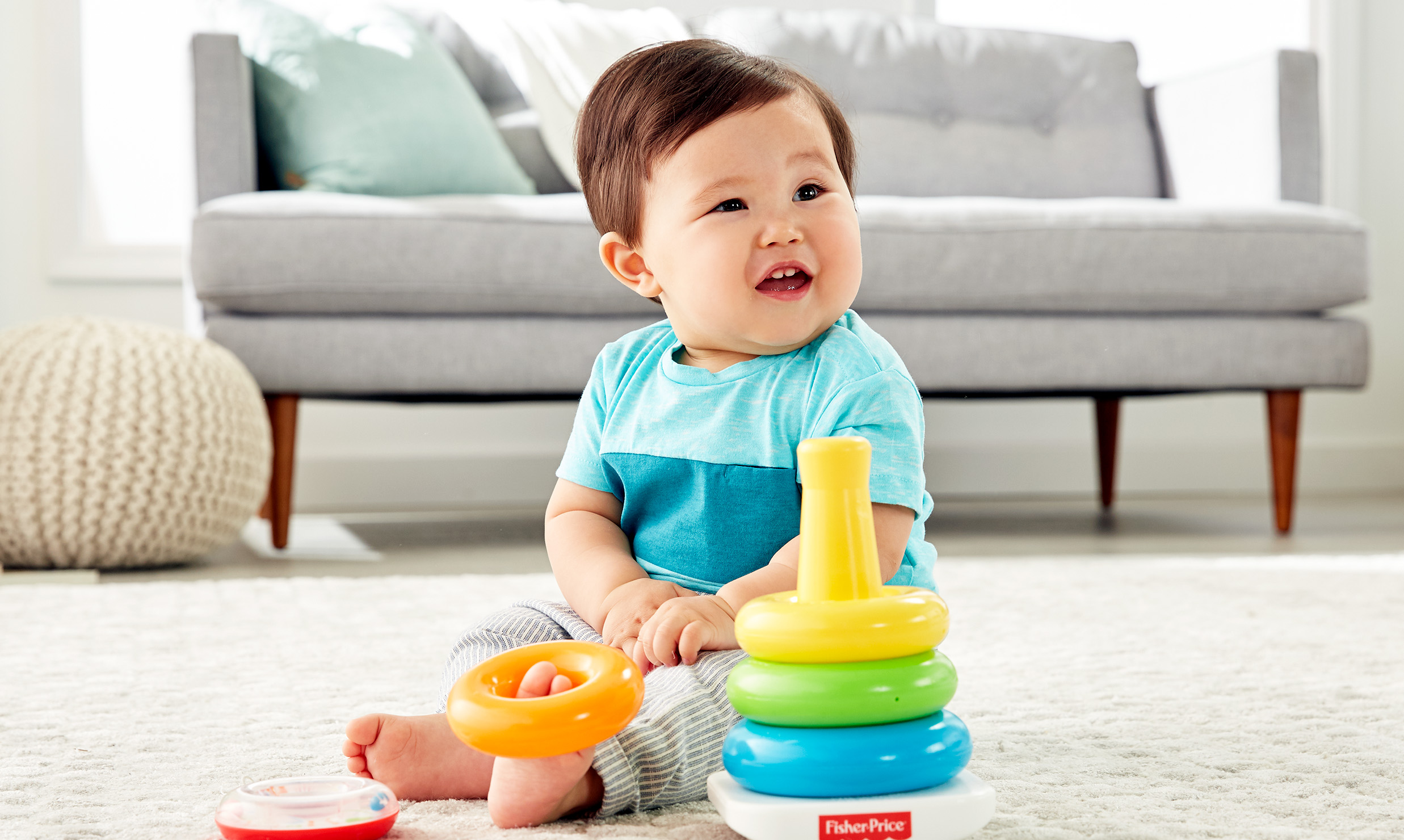 Fisher-Price Rock-a-Stack Sleeve Infant Stacking Toy