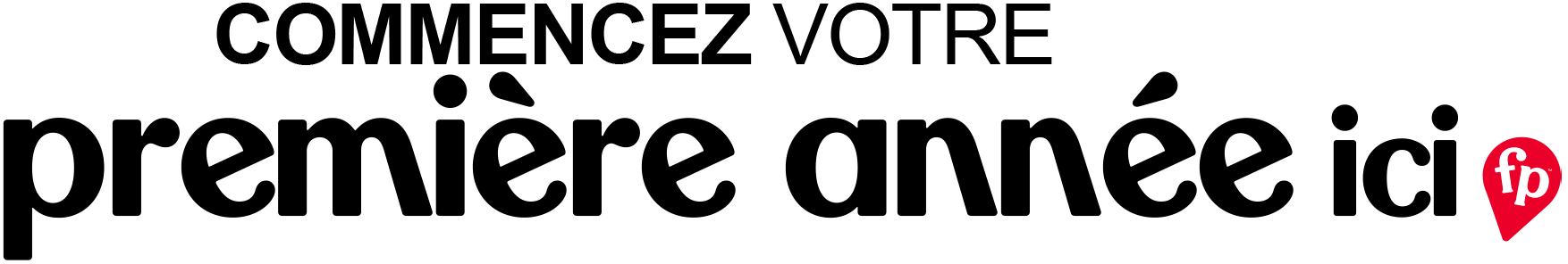 Commencez votre première année ici logo
