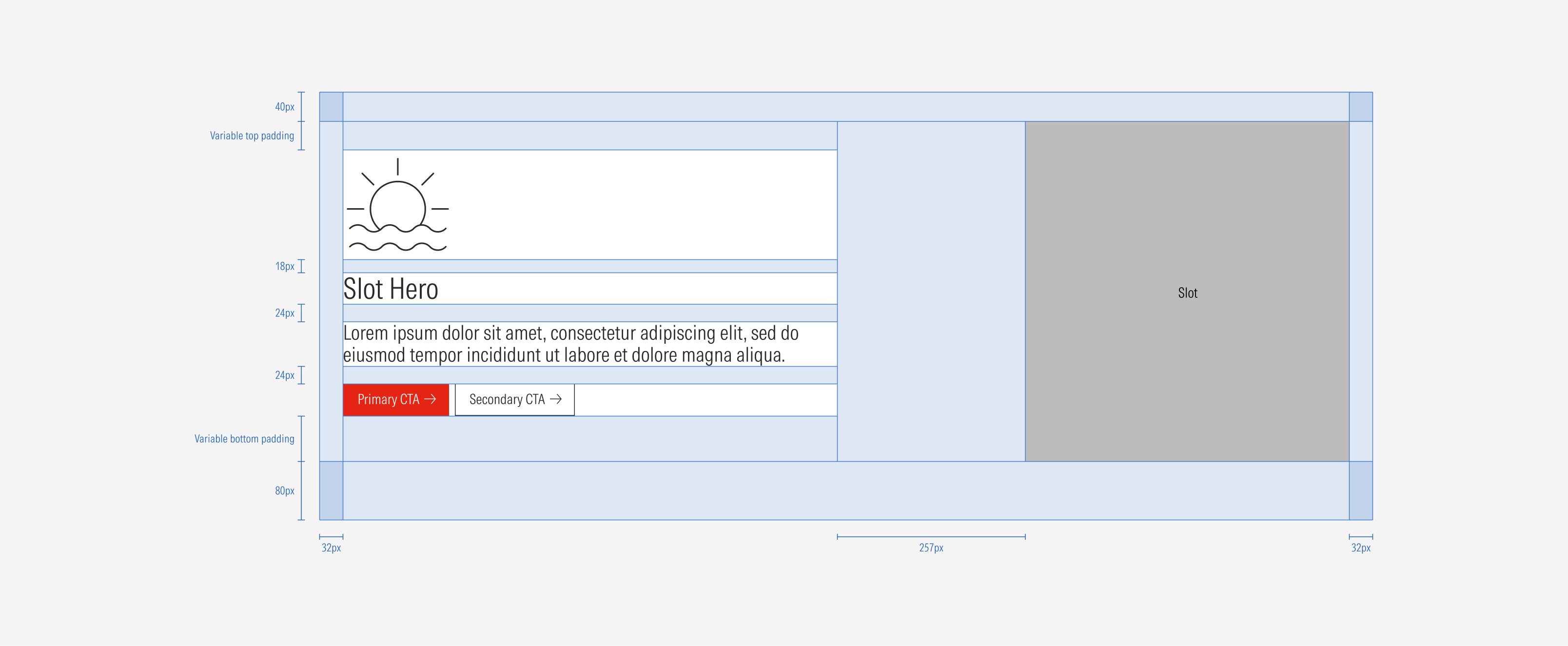 Spacing on Slot Hero: LG