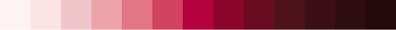 One-color family: magenta, shaded from light to dark.
