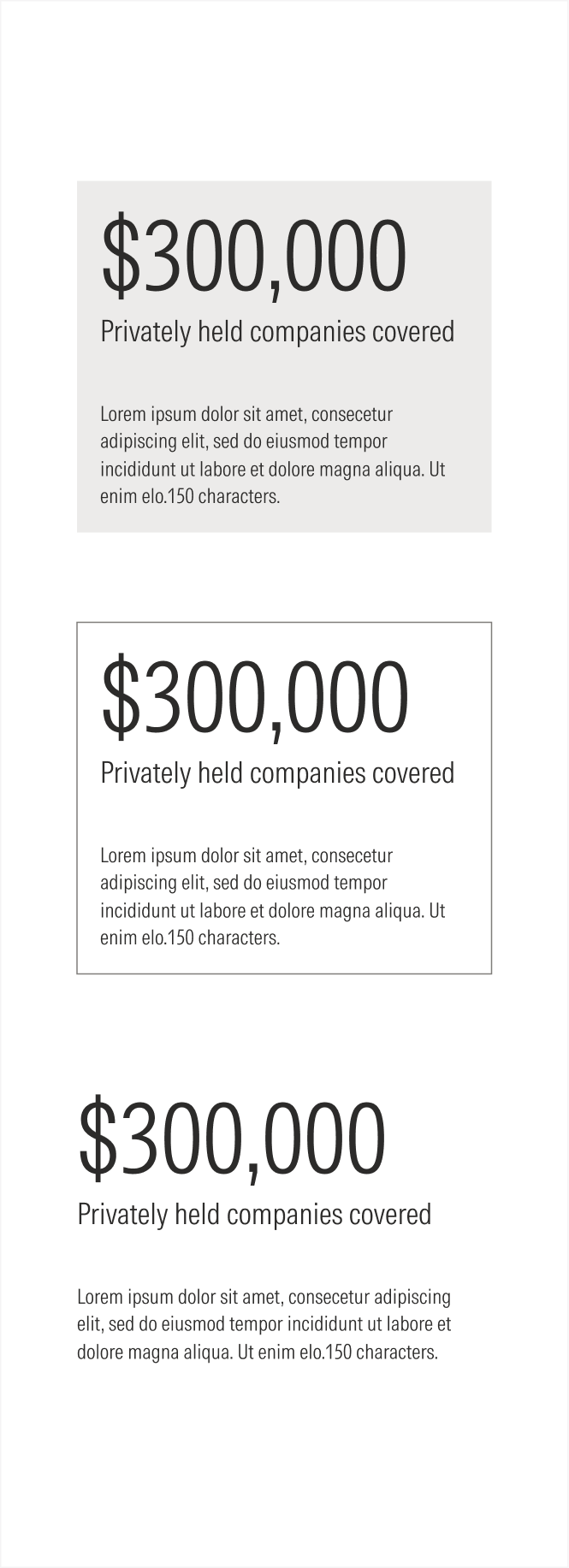 Single stat card on light theme