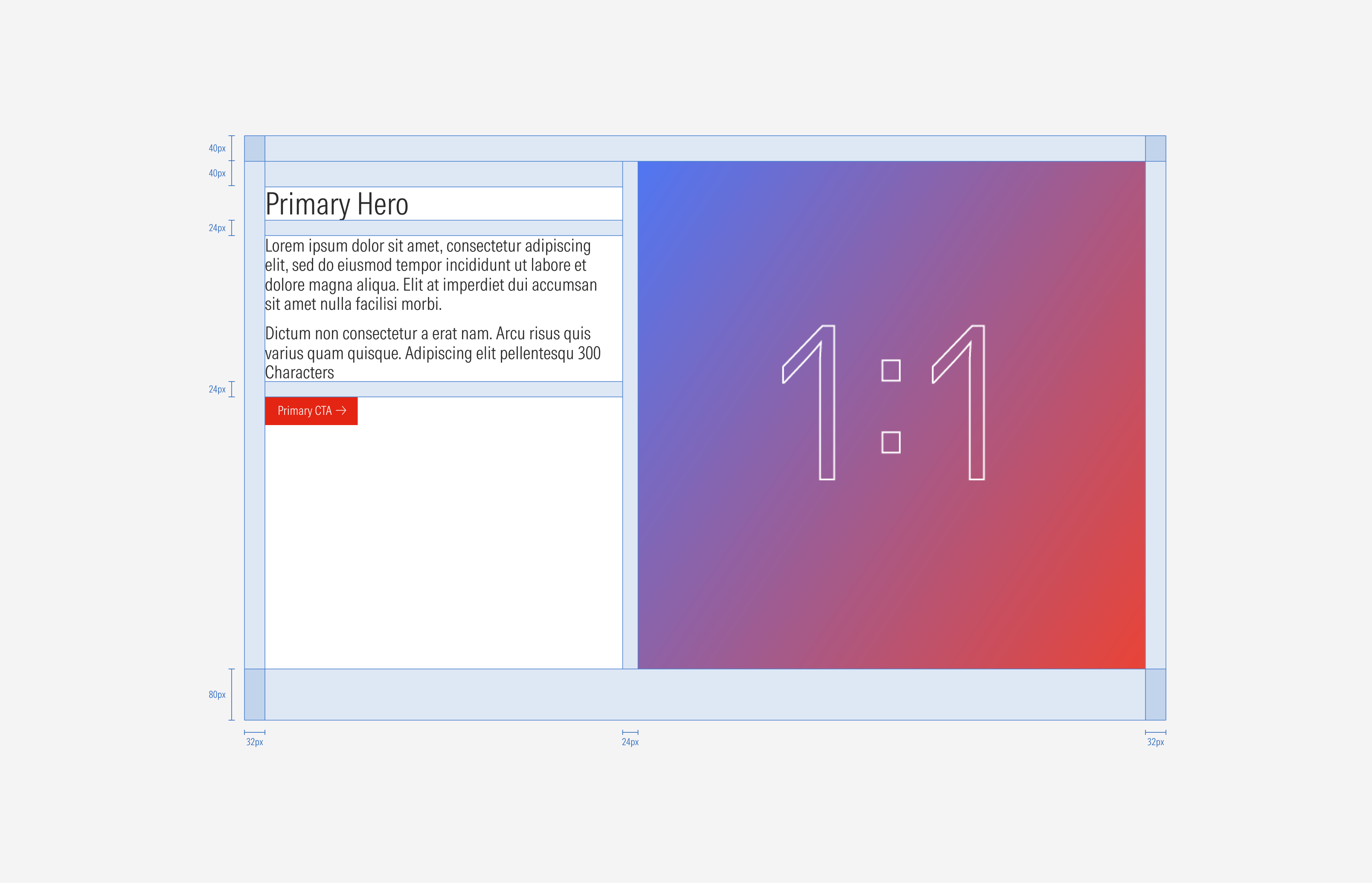 Spacing of the primary hero boxed variant for the XL breakpoint