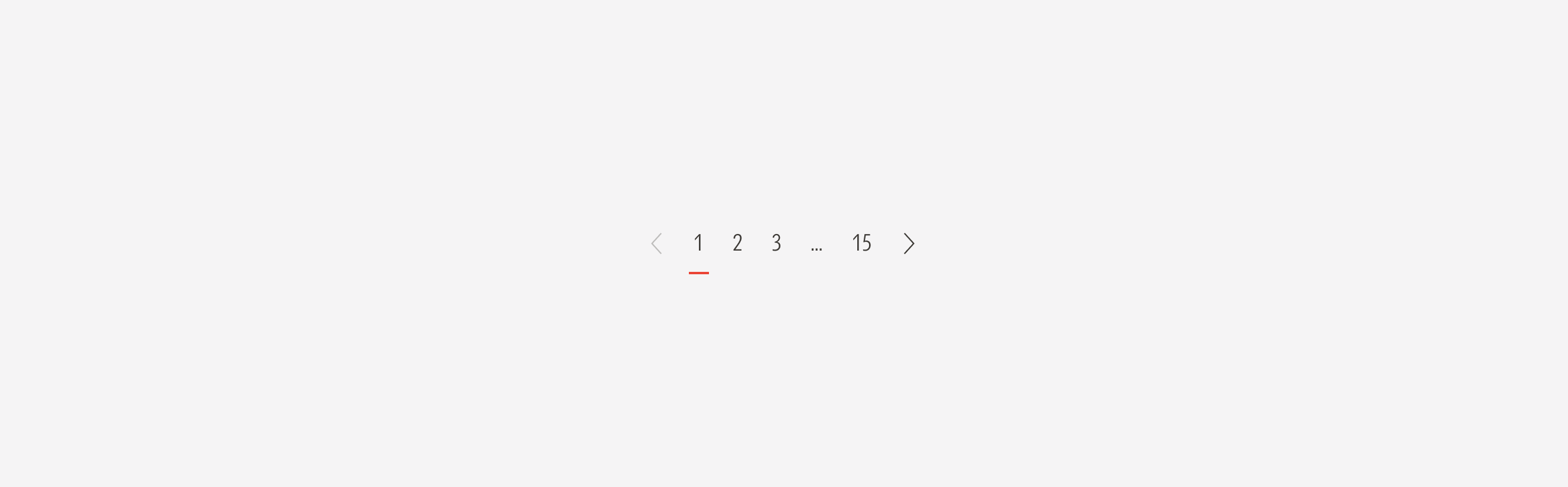 The only one available component for pagination